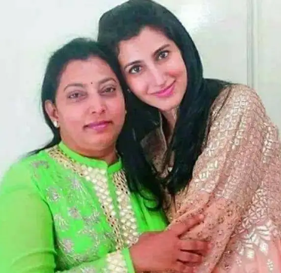 Nara Brahmani with mother